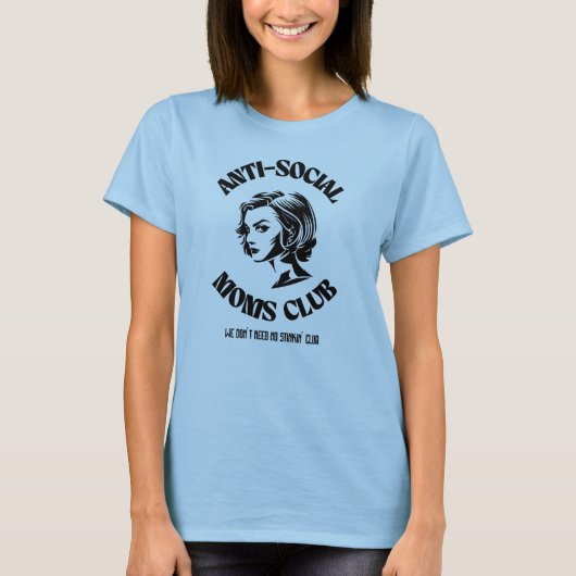 T-shirt van de Anti-Social Moms Club (Voorkant)