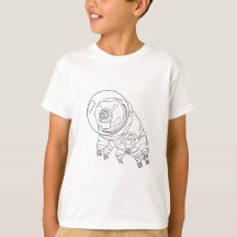 T-shirt van de astronaut van Tardigrade