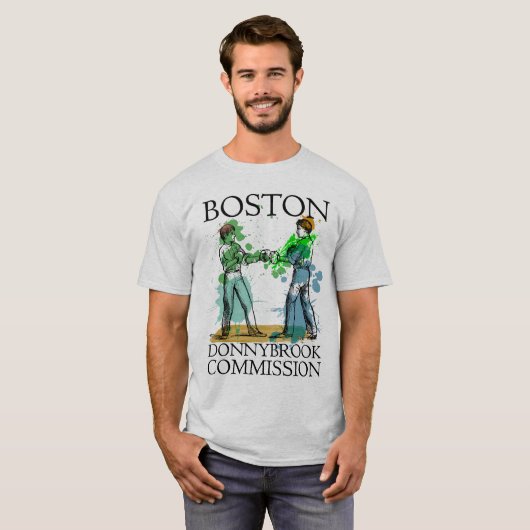 T-shirt van de Boston Donnybrook Commission (Voorkant volledig)