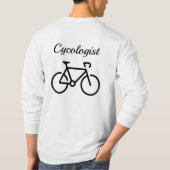 T-shirt van de cycoloog Mannen (Achterkant)