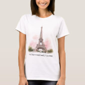T-shirt van de Eiffeltoren in Parijs (Voorkant)