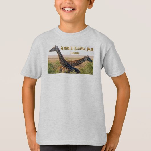 T-shirt van de Giraffe van kind (Voorkant)