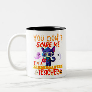 T-shirt van de Halloween-partij Ik heb geen kostuu Tweekleurige Koffiemok