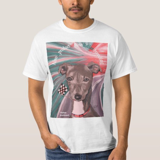 T-shirt van de Italiaanse erfgoedhond (Voorkant)