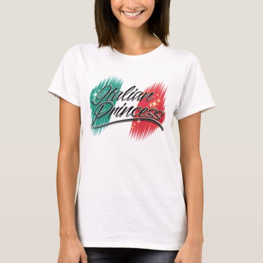 T-shirt van de Italiaanse prinses (Voorkant)