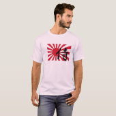 T-shirt van de Japanse Rising Sun Samurai (Voorkant volledig)