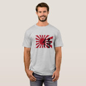 T-shirt van de Japanse Rising Sun Samurai (Voorkant volledig)