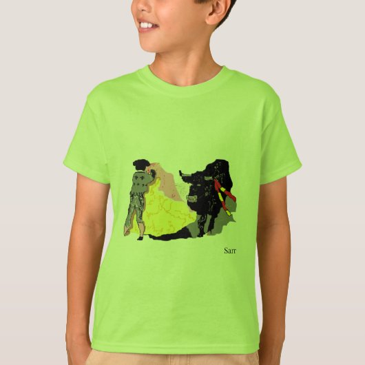 T-shirt van de jongen : De Bull Fighter (Voorkant)