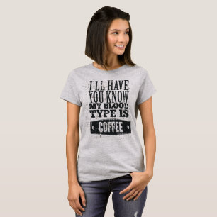 T-shirt van de Koffie van vrouwen de Humoristische