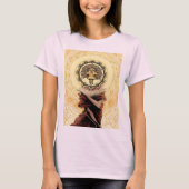 T-shirt van de lichtvrouw van het skelet (Voorkant)