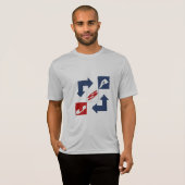T-shirt van de man DESIGN USA (Voorkant volledig)
