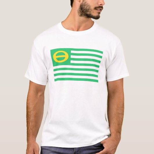 T-shirt van de Mannen van de ecologie (Voorkant)