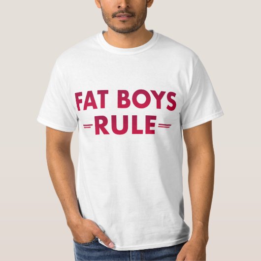 T-SHIRT VAN DE MANNEN VAN DE VETBOYREGEL (Voorkant)