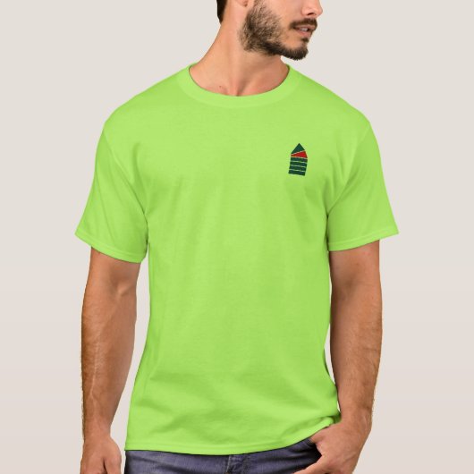 T-shirt van de Mannen van JRA - kleine zwarte logo (Voorkant)