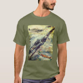 T-shirt van de motto Hurricane & Spitfire (Voorkant)