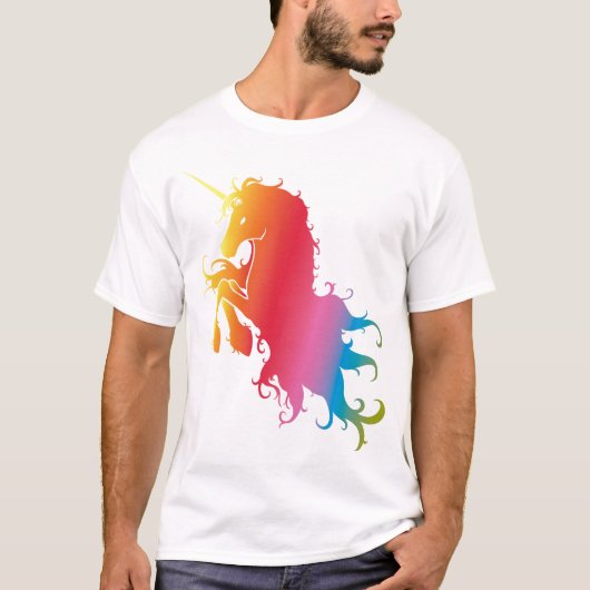 T-shirt van de regenboogontinkting (Voorkant)