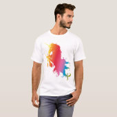 T-shirt van de regenboogontinkting (Voorkant volledig)