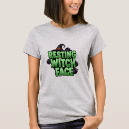 T-shirt van de Resting Witch Face