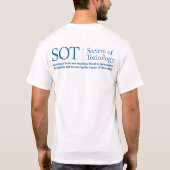 T-shirt van de Society of Toxicology Basic (Achterkant)