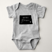 T-shirt van de staat North Dakota voor de thuistee (Voorkant)