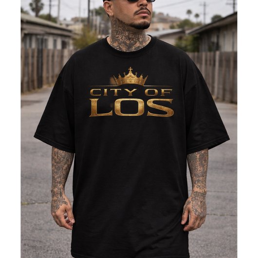 T-shirt van de stad Los King
