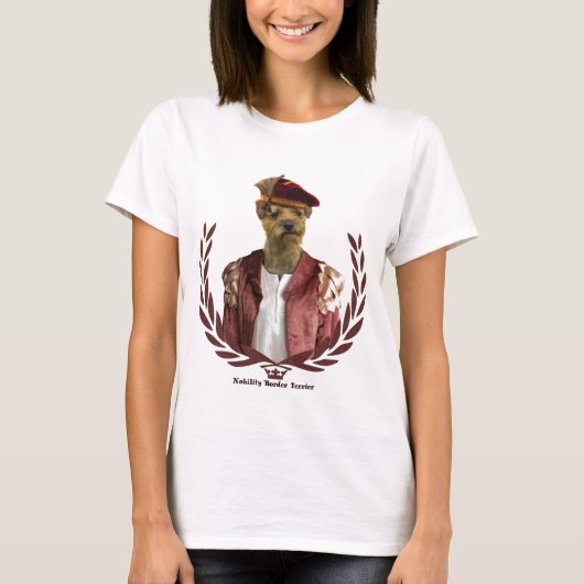 T-Shirt van de Terrier van de grens Nobility (Voorkant)