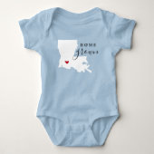 T-shirt van de thuisstaat Louisiana (Voorkant)