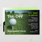 T-shirt van de Uitnodiging van de Golfpartij (Voorkant / Achterkant)