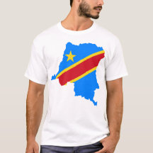T-shirt van de vlag van de Democratische Republiek