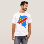 T-shirt van de vlag van de Democratische Republiek (Voorkant volledig)