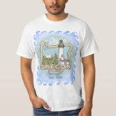 T-shirt van de vuurtoren van Oregon (Voorkant)