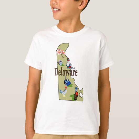 T-Shirt van Delaware Kind (Voorkant)