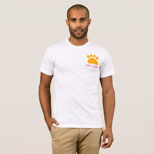 T-shirt van Dog Walker (Voorkant volledig)