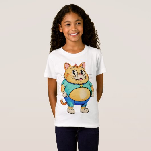 T-shirt van Fat Cat Kind (Voorkant volledig)