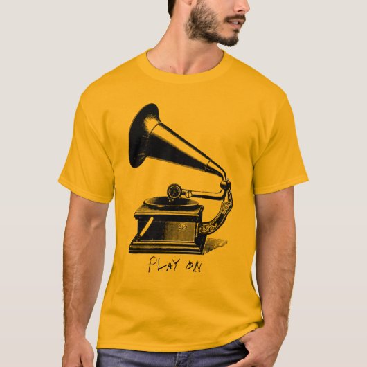  T-shirt van fonografie (Voorkant)