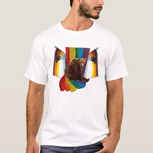 T-shirt van Gay Beer Pride Mannen (Voorkant)