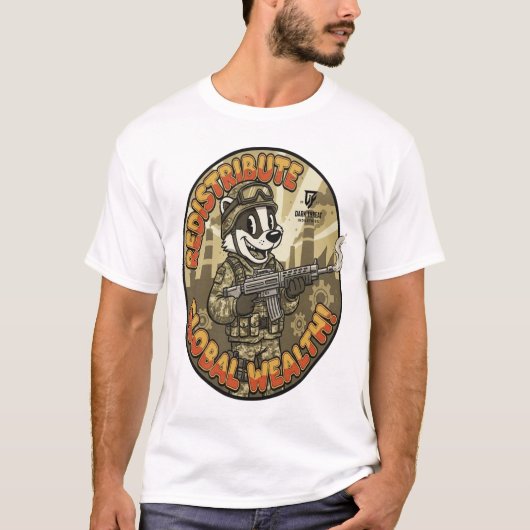 T-shirt van Global Wealth Badger (Voorkant)