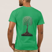 T-shirt van groen (Achterkant)