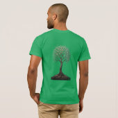T-shirt van groen (Achterkant volledig)