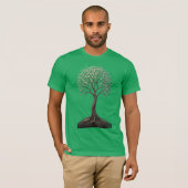 T-shirt van groen (Voorkant volledig)