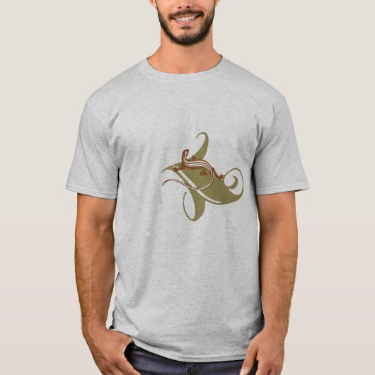 T-shirt van hagedis (voor en achter) (Voorkant)