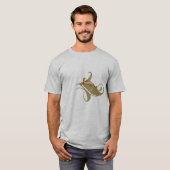 T-shirt van hagedis (voor en achter) (Voorkant volledig)
