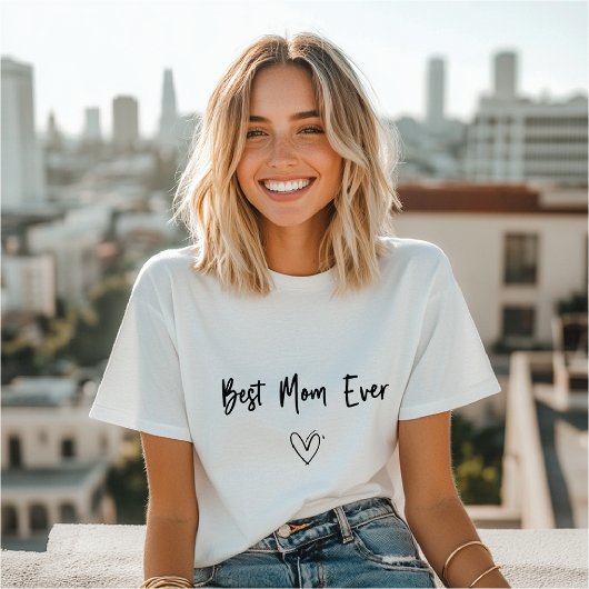 T-shirt van Heart Mom - Moederdag cadeau