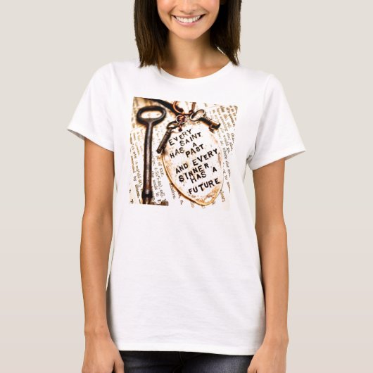 t-shirt van heiligen en zand (Voorkant)