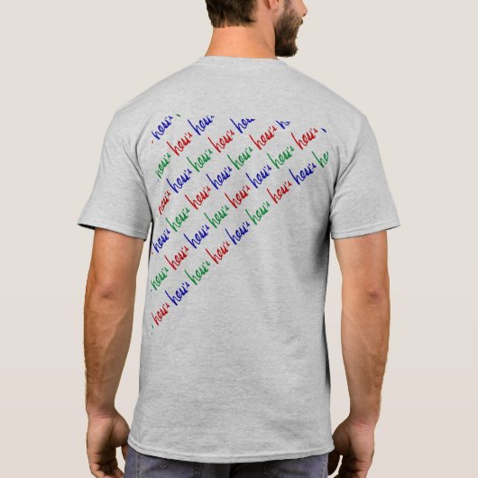 T-shirt van Hess (Achterkant)