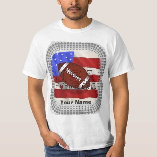 T-shirt van het Amerikaanse Football (Voorkant)