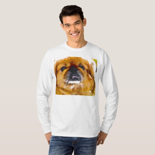T-shirt van het Hondenliefhebber Pekingese (Voorkant volledig)