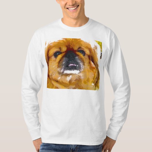 T-shirt van het Hondenliefhebber Pekingese (Voorkant)