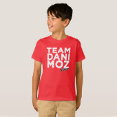 T-shirt van het Kind Dani Moz - Rood (Voorkant volledig)