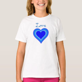 T-shirt van het liefdesmeisje